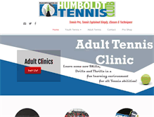 Tablet Screenshot of humboldttennisclub.com